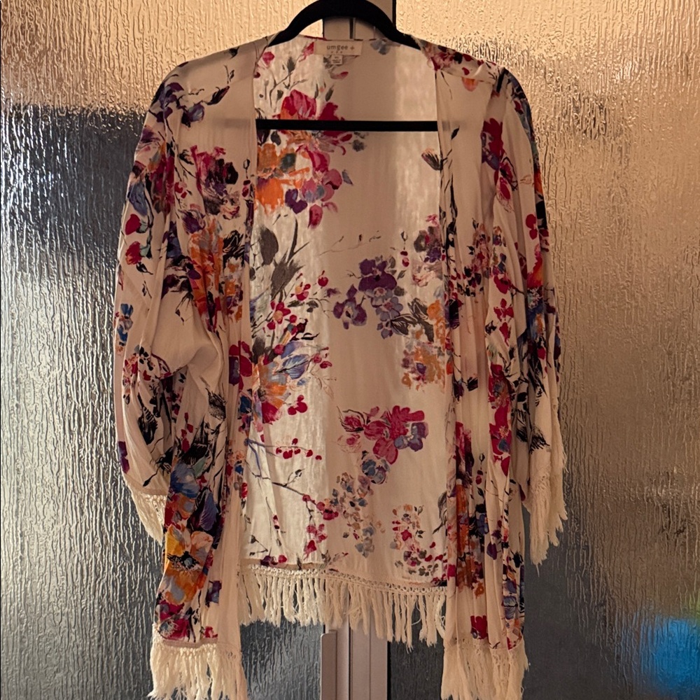 Umgee Multicolor Floral Kimono